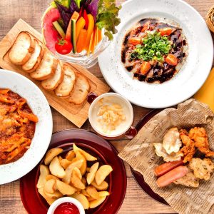ランチ限定「チーズフォンデュ食べ放題コース」1980円